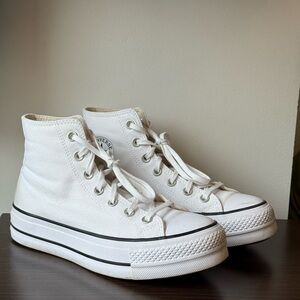 Converse Women's White Platform Sneakers